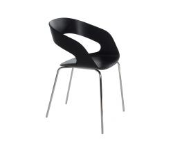 Изображение продукта Ply Collection Chat стул на 4-х ножках шпон дуба/черный лак