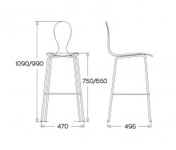 Plycollection Pyt Bar chair Laminate - 3