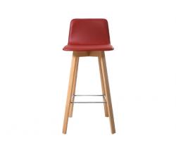 Изображение продукта KFF Maverick барный стул с высокой спинкой с мягкой обивкой из кожи H.65