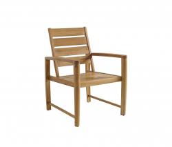 Изображение продукта Gloster Furniture Oyster Reef обеденный стул с подлокотниками