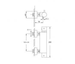Steinberg 100 3200 Exposed термостатический смеситель для душа 1/2“ - 2