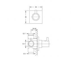 Steinberg 120 4210 Concealed смеситель термостатический 1/2“ - 2