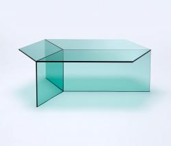 sebastian scherer Isom oblong green стеклянный столик - 1