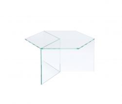sebastian scherer Isom square clear стеклянный столик - 1
