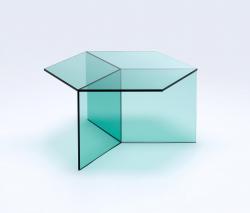 sebastian scherer Isom square green стеклянный столик - 1