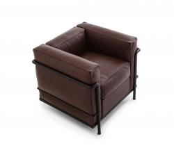 Cassina LC2 кресло с подлокотниками organic leather - 1