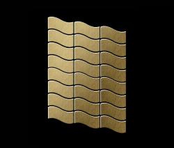 Alloy Flux Titanium Gold Brushed Tiles - 2