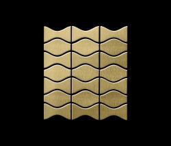 Alloy Kismet & Karma Titanium Gold Brushed Tiles - 2
