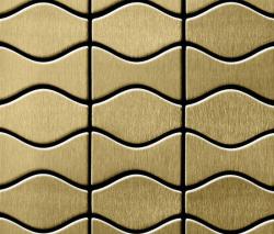 Alloy Kismet & Karma Titanium Gold Brushed Tiles - 1