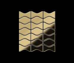 Alloy Kismet & Karma Titanium Gold Mirror Tiles - 2