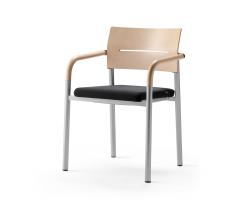Изображение продукта Wiesner-Hager aluform_3 stacking chair with beech arms