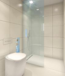 AMOS DESIGN BUILT IN toilet/shower white - 1