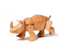 David Weeks Studio Simus the Wooden Rhinoceros - 1