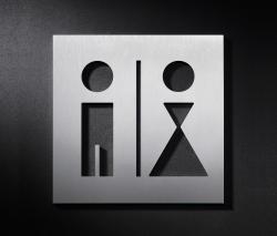 Изображение продукта PHOS Design WC-Hinweisschild Manner Frauen