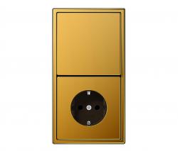JUNG LS 990 gold 24 carat switch-socket - 1