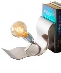 EBB & FLOW Lean on Me настольный светильник держатель для книг L=43 W=13 h=16cm основание из серебристого металла - 5