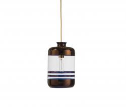 Изображение продукта EBB & FLOW Pillar подвесной светильник ø19cm h=32cm стеклянный диффузор прозрачный - медные полоски
