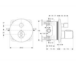 Ideal Standard CeraTherm thermostatic bath mixer - 2