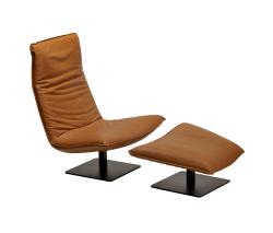 Изображение продукта Indera Le Sac кресло с подлокотниками с подставкой для ног leather