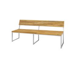 Mamagreen Oko bench 185 cm со спинкой (random laminated top) - 1