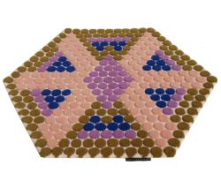 Nuzrat Carpet Emporium Bubbles Hexagon - 2