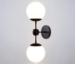 Roll & Hill Modo 2 globes настенный светильник черный/кремовый - 1
