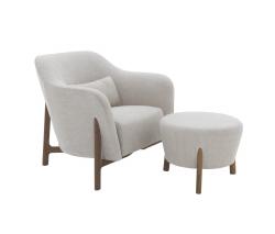 Изображение продукта De Padova Pilotis кресло с подлокотниками | pouf