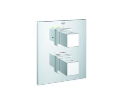 GROHE Eurocube Thermostat with integrated 2-way diverter - 1