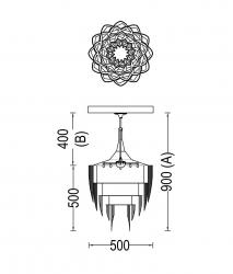 Willowlamp Protea - 500 - suspended - 3