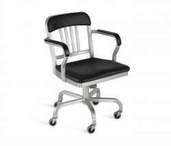 Изображение продукта emeco Navy Semi-с обивкойd swivel кресло с подлокотниками