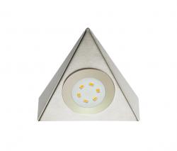 Hera UL 2-LED - Triangular LED Under-Cabinet Luminaire in Stainless Steel - 2