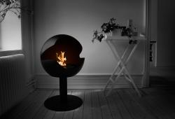Vauni Fire Globe stand metal black - 1
