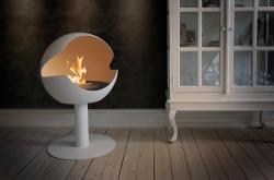Vauni Fire Globe stand stone white - 1
