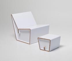 Showroom Finland Oy Kenno L Cardboard chair I XS stool - 1