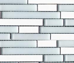 Изображение продукта Porcelanosa Noohn Stone Glass Mosaics Strip Mix Glacier Thassos