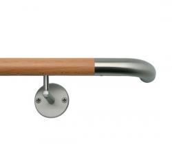 HEWI Handrail, stainless steel curved end - 1