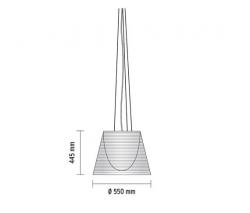 Подвесной светильник FLOS KTRIBE S3 серый полу-прозрачный - 2