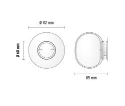 Настенно-потолочный светильник FLOS MINI GLO-BALL C/W белый - 2