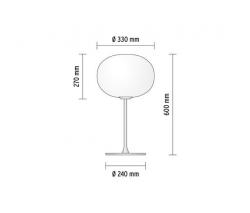 Настольный светильник FLOS GLO-BALL T1 серый - 3