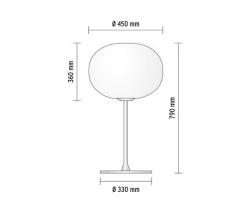 Настольный светильник FLOS GLO-BALL T2 ECO серый - 2