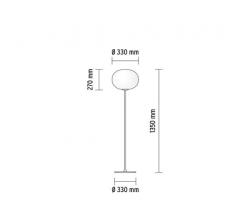 Торшер FLOS GLO-BALL F1 серый - 2