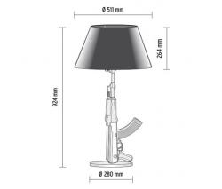 Настольный светильник FLOS TABLE GUN золотистый - 2