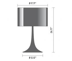 Настольный светильник FLOS SPUN LIGHT T2 черный - 2