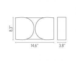 Настенный светильник FLOS FOGLIO белый - 2