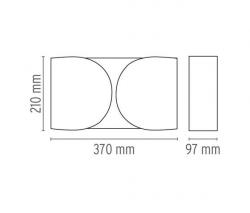 Настенный светильник FLOS FOGLIO черный - 2