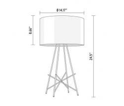 Настольный светильник FLOS RAY T DIM металлический диффузор черный - 2