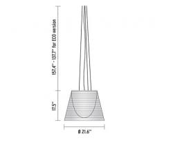 Подвесной светильник FLOS KTRIBE S3 прозрачный - 2