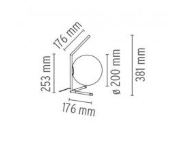 Настольный светильник FLOS IC T1 Low хром - 2