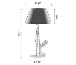 Настольный светильник FLOS TABLE GUN хром - 2