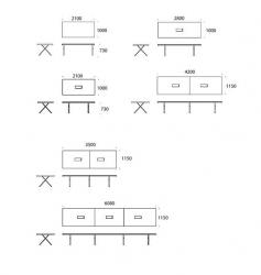 Garsnas Frame X table - 3